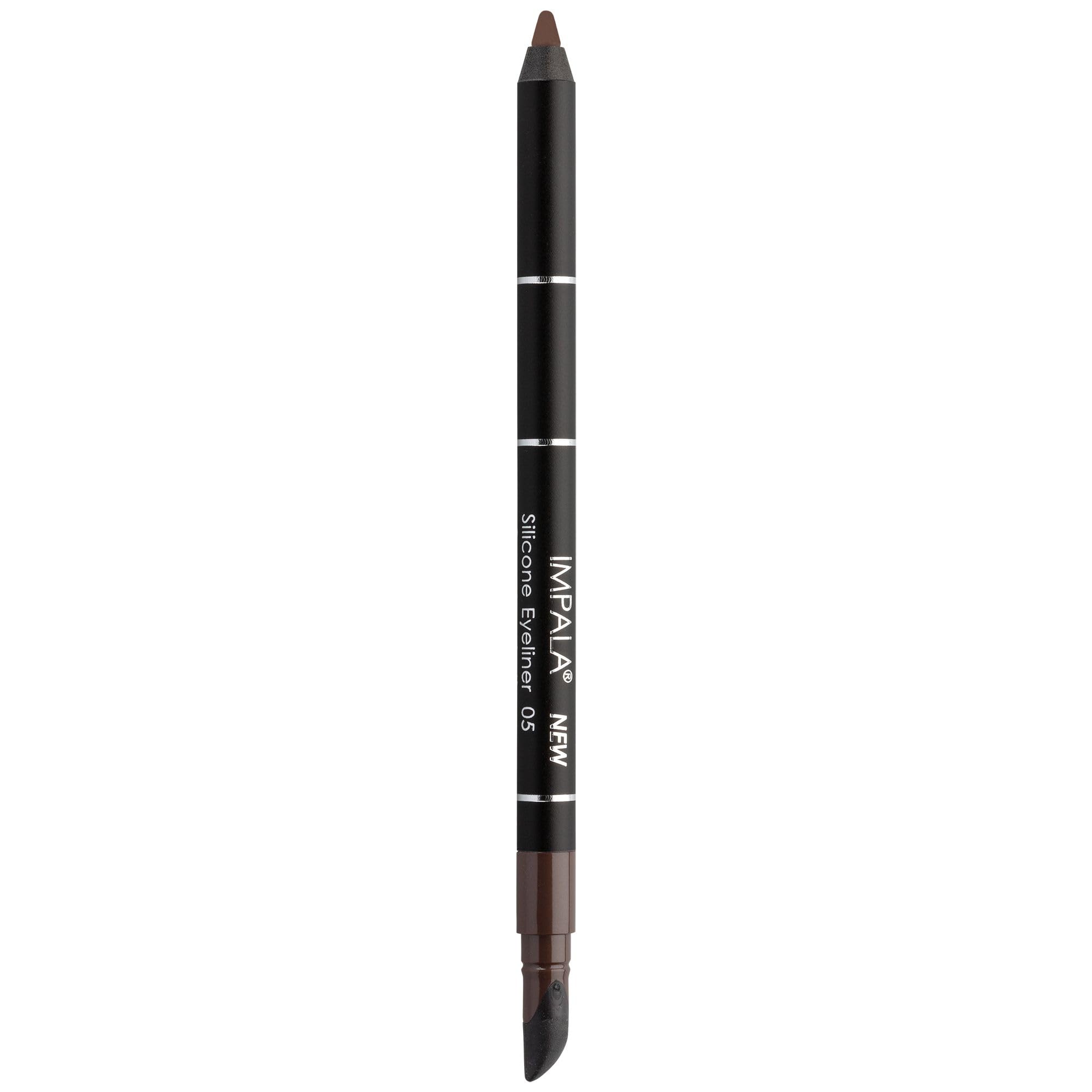 IMPALA | Waterproof Eyeliner with Silicone, Brown Color No. 05 | Defined Line or Smudged Effect | Easy-to-Apply Creamy Texture | Intense, Long-Lasting, and Water-Resistant Color