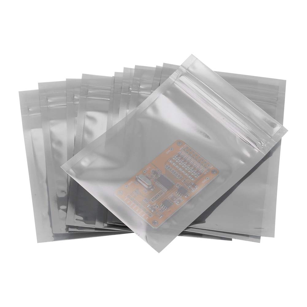 Package Bag,100Pcs/Lot Plastic Antistatic Storage Package Bag Zip Lock Resealable Pouch for Electronic Components(8 * 12cm) - Image 3