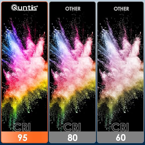 Quntis PC Screen Lamp with Remote Control 40 cm USB Computer Desk Lamp with Backlight, 112 LED Light Bar Monitor Computer, Adjustable Light, Light Bar for Reading Office Gaming