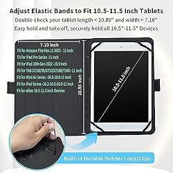 RYUITHDJP Universal 10.5-11.5 Inch Tablet Case with