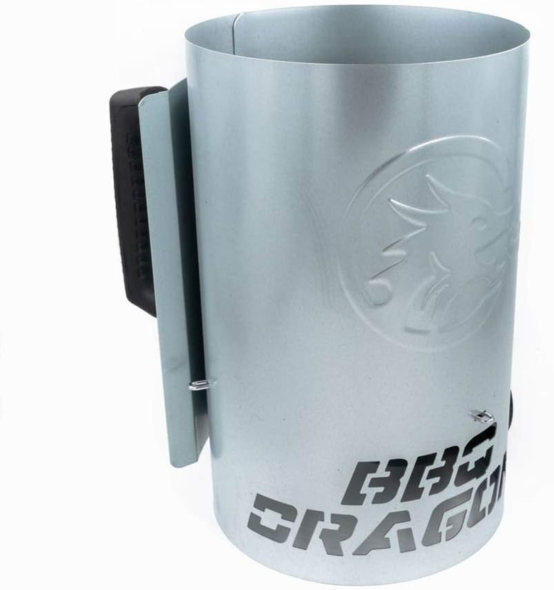 BBQ Dragon Extra Large Chimney of Insanity Charcoal Starter - The Fastest and Easiest Charcoal Chimney Starter for BBQ Grills (X-Large) : Garden & Outdoor