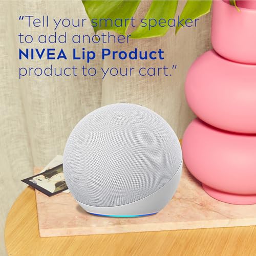 NIVEA MOISTURE LIP CARE, HYDRATING LIP BALM WITH SHEA BUTTER, NOURISHING OILS AND VITAMIN C & E, 3-IN-1 MOISTURE, REPAIR AND NOURISH, 0.17 OZ STICK, PACK OF 4