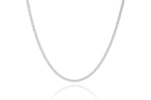 COZMOS SOLID CHAINS 2mm solid sterling silver 925 Italian SPIGA wheat chain necklace chocker bracelet anklet with lobster claw clasp jewelry - 15, 20, 25, 30, 35, 40, 45, 50, 55, 60, 65, 70, 75, 80, 85, 90, 95, 100cm