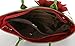 VANILLACHOCOLATE Women 3D Flower Seris PU Leather Tote Bag (Large, Green)