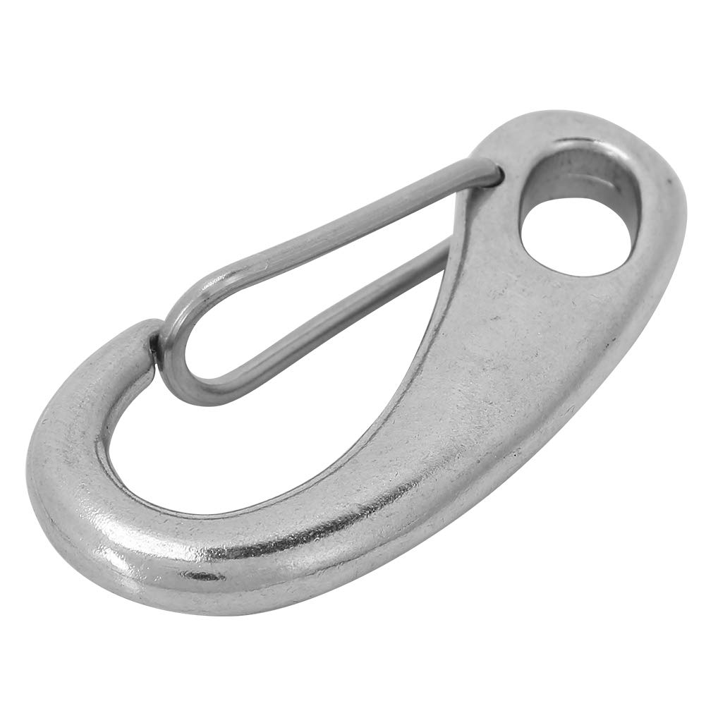 Spring Snap Hook,Stainless Steel Yacht Hook Quick Link Carabiner Buckle Eye Shackle for Boat Yacht Hardware Accessories (50mm)