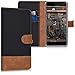 Wallet Case Compatible with Nokia 6 (2017) - Fabric Faux Leather Cover with Card Slots, Stand -