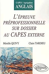 L' épreuve préprofessionnelle sur dossier au CAPES externe