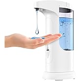 Ankilo 12.5oz Automatic Liquid Soap Dispenser, Touch-Free Battery Operated Adjustable Soap Dispensing Volume for Kitchen Bathroom