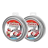 Mayka Toy Block Tape - 4 Stud - Grey - 6 Feet - 2 Pack (Compatible with Lego)