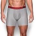 Under Armour Men's Original Series 6” Boxerjock, True Gray Heather/Red, Large
