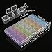 Segbeauty Clear Bead Container 28 Compartments with Secure Lids, Removable Tiny Jewelry Storage Box, Transparent Jewelry Organizer for Seeds Craft Making Accessories