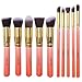 ACEVIVI Makeup Brushes - 10 PIECE Premium Makeup Brush Kit Bamboo Handle Synthetic Kabuki Foundation Cosmetic Brushes for Powder Liquid Cream