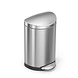 simplehuman 10 Liter / 2.6 Gallon Small Semi-Round