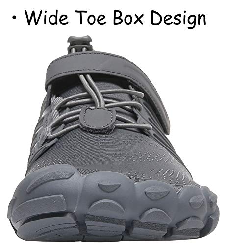 EVGLOW Mens Zero Drop Running Shoes Minimalist Barefoot Trail Wide