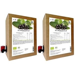 Tilia BIO Aronia Muttersaft – 100% Direktsaft 6 Liter ( 2 x 3 Liter )