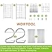 WORTOOL Dish Drying Rack 2 Tier Dish Rack and Drain Board, 21 inch ‘S’ Shape Double Draining Tray Design Effectively Prevent Cross-Contamination.