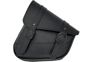 Dowco Willie & Max Black Jack Swingarm Bag - Black Buckle - Triangulated Swingarms,10.5" x 11.5" x 4.5". Handcrafted. Made in The USA. Limited [59776-05]