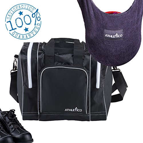 Athletico Bowling Bag & Seesaw Polisher Bundle Single Ball Tote Bag