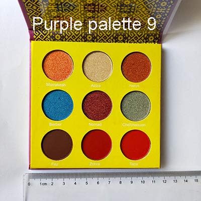 6/12/16 Color Eye Shadow Makeup Palettes Waterproof Earth Warm Shimmer Matte Powder Suitable For Party Wedding Makeup Purple Palette 9