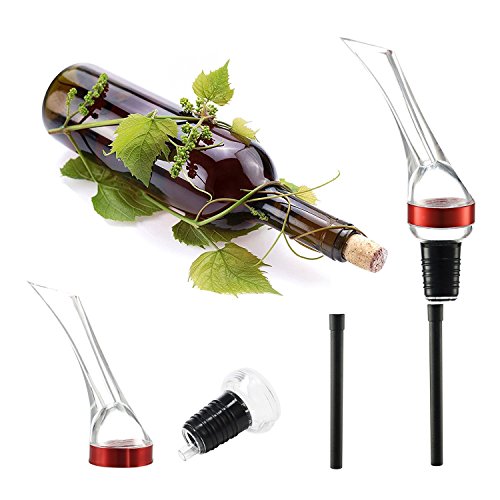 Baen Sendi Wine Aerator Pourer - Aerating Wine Pourer - Premium Wine Decanter (Red(parrot)) - Thumbnail 4