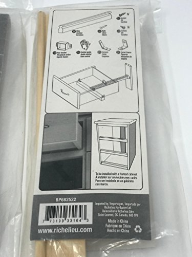 Richelieu Cabinetry - Drawer Central Under Mount Wood Slide - 24"