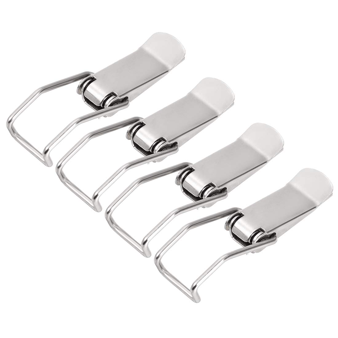 sourcing map 2.87-inch Iron Spring Loaded Toggle Latch Catch Clamp Clip for Trunk Case Box Chest - 4 Pcs