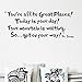 CiCy Dr Seuss You're Off to Great Places. Wall Vinyl Sticker Decals Quote Saying Decor Art Bedroom Design Mural