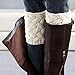 Coromose 2015 Women Knitted Hollow Out Twill Leg Warmers Socks (Winter-White)