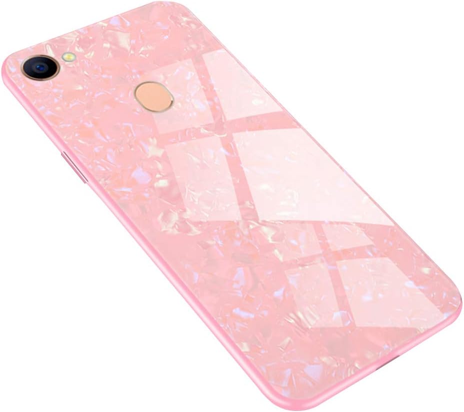 Oppo F5 Youth/A73 Case, TPU Soft Phone Cover, Transparent Plastic Back Case, Embossed Varnish Painted Shockproof Anti-Scratch Phone Case for Oppo F5 Youth/A73 (Pink)