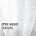 jinchan White Sheer Curtains for Living Room 95 inch Long Off White Curtains Rod Pocket Back Tab Faux Linen Curtains Open Weave Sheers Lightweight Voile Drapes Bedroom Window Curtain Set 2 Panels