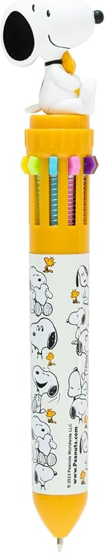 Bolígrafo Multicolor Snoopy - Boligrafo retráctil divertido : Para niños Infantil 10 colores en 1 │ Accesorios de papeleria Bonitos : Snoopy Regalo cumpleaños