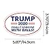 4Pcs Donald Trump 2024 President Election Patriotic Bumper Sticker Car Auto Decal Keep America Great Again/Make Liberals Cry Again