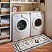 Vintage Style Non Skid Floor Mat Laundry Room Mat for Wash Room 2x4