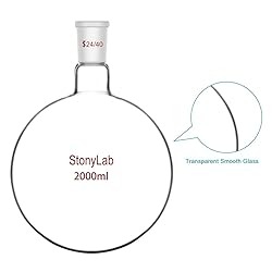 StonyLab 2000 ml Glass Single Neck Round Bottom