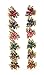 Yeshan Set of 12pcs Vintage Flower Design Metal Mini Jaw Clip,With Rhinestone and Crystal Claw Hair Clip