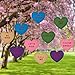 TOODOO 10 Pieces Large Valentine's Lawn Decorations 12 Inch Hanging Love Ornaments Valentine's Day Party Decorations for Valentines Wedding Party