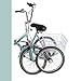 VANELL 20″ 7 Speed Tricycle Adult Trike Cruise Bike – Foldable 3 Wheeled Bicycle – with Large Size Basket Backrest Seat – for Women Men for Shopping Exercise Recreation (Mint, 20″)thumb 1