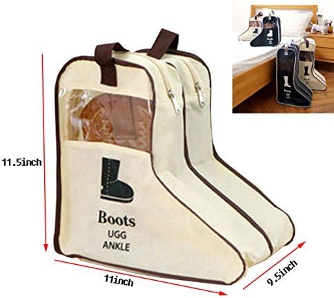 Orient Home High-Grade Unique DesignNon-Woven Fabric Dust Cap boot Storage Bag(Short-White)