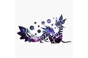 VISION GRAPHICS MAGNET Monster Hunter World - Mizutsune (Galaxy Design) Magnetic Vinyl Sticker Decal Magnet 5"