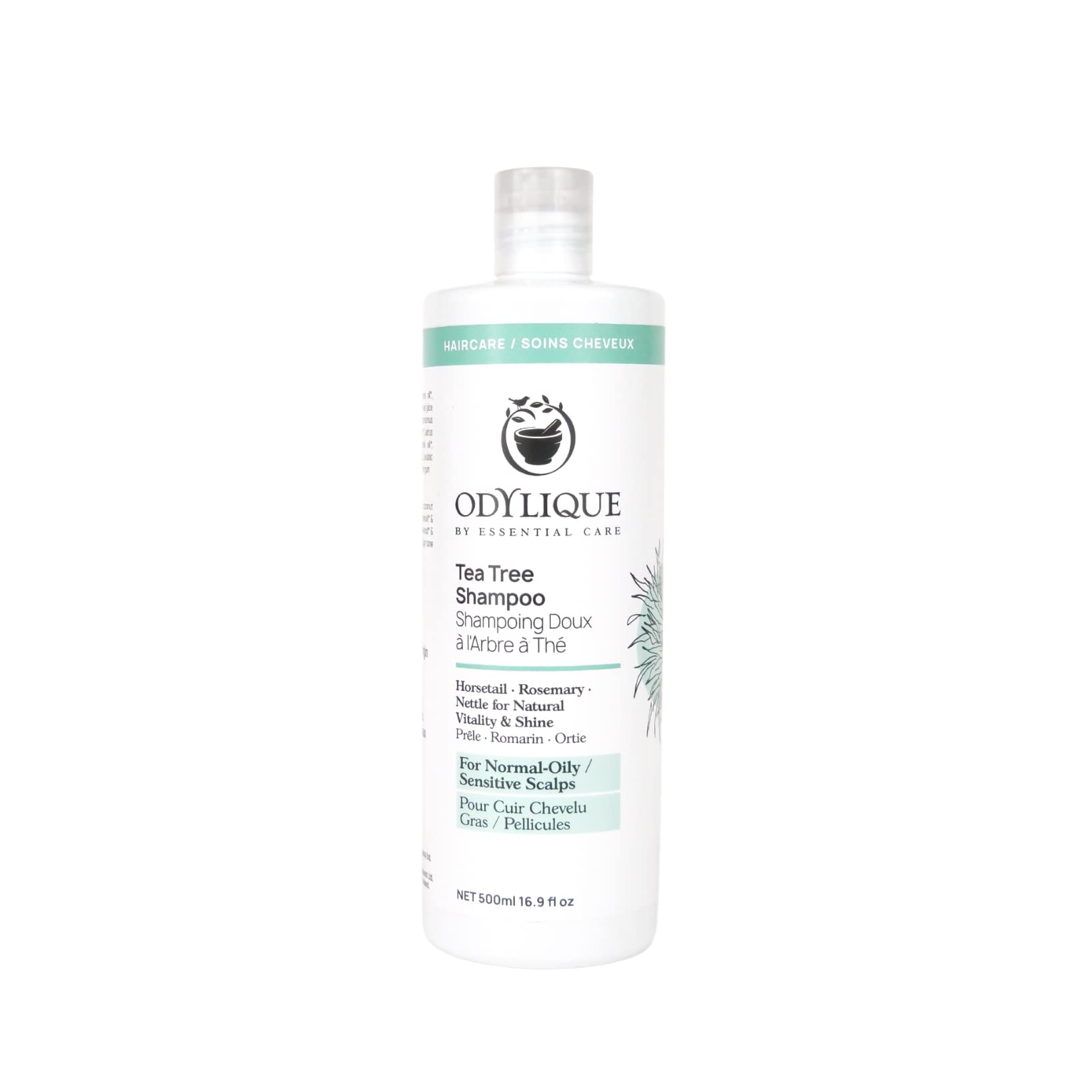 Odylique Tea Tree Shampoo 500ml | For Itchy Scalp | Organic & 100% Natural | Sulphate Free