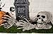 Halloween Skeleton Groundbreaker Decor - Creepy Skull and Witch Hands Party Decoration, Indoor Outdoor Lawn Yard Display, Graveyard Prop, 30.5 x 6 x 7 Inches