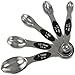 Best Magnetic Stainless Steel Measuring Metal Double Sided Spoons Set of 5 Nesting Tablespoons for Measure Dry and Liquid Ingredients for Home and Kitchen Scale