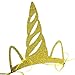 SERONLINE 18pcs Unicorn Party Horn Hats Birthday Hats, Glitter Gold Unicorn Headband Theme Party Supplies