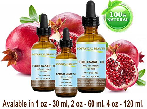 Botanical Beauty Pomegranate Oil -100% Pure, 100% Natural. For Face, Hair and Body 1 oz-30 ml
