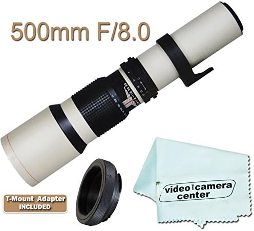 500mm F/8.0 Multi-Coated Telephoto Lens For Canon EOS Rebel Ti Gii T2 K2 EOS Mt Digital 50D 30D 5D 40D 7D T3 T3i T4i 60D 1100D 1000D 650D 600D T5i 700D XS T1i XSi XT EOS 60Da 1000D 650D 600D 550D