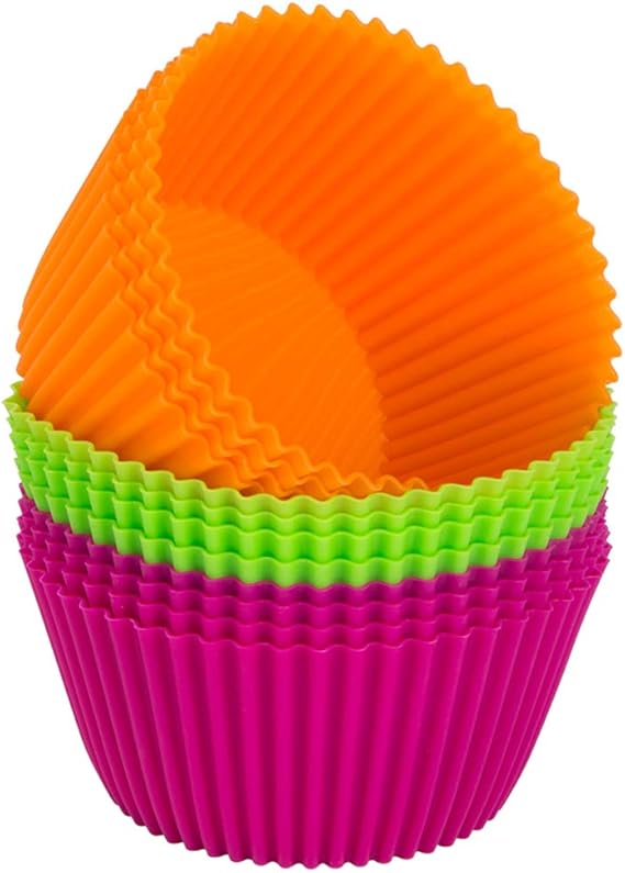 ake Silicone Baking Cups 4.3 Inch Jumbo Reusable Cupcake