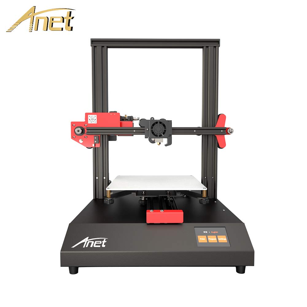 Anet Auto Leveling ET4 DIY 3D Printer, All Full Metal Fram with Resume Printing Function, 2.8 Inch LCD Color Touch Screen, Upgraded Over-Current Protection Mainboard,220X220X250mm