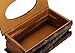 Bellaa 25150 Tissue Box Holder Rectangular Vintage Antique Book Paper Napkin Dispenser Home Office Car Top Lid Wooden Refillable Big Fits All Boxes