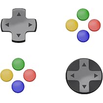 Savage Raven by Skull & Co. D-Pad Button Cap Set for Nintendo