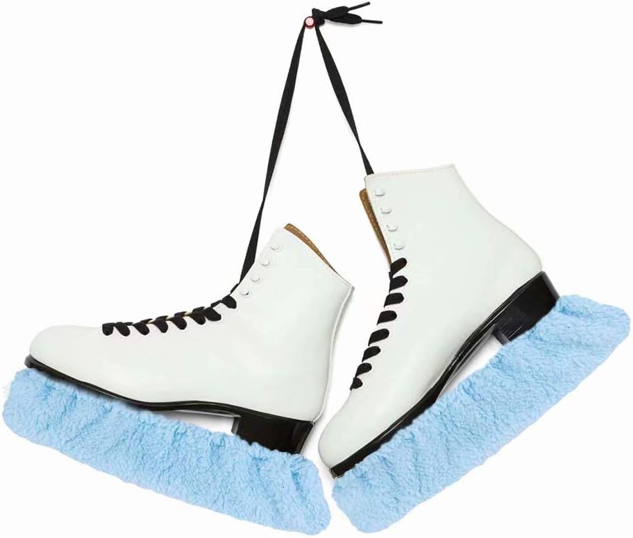 Podinor Ice Skate Blade Covers, Skating Blade Soakers Guards for Hockey Skates, Figure Skates, and Ice Skates (Light Blue, Large) : Sports & Outdoors